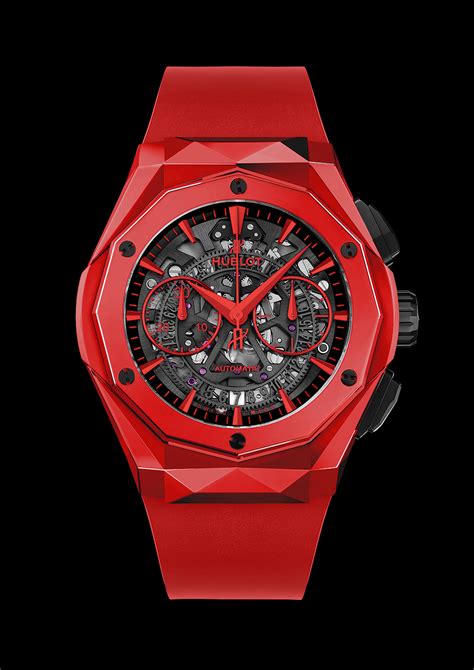 Crimson Timed Hublot Classic Fusion Chronograph Orlinski Red Ceramic