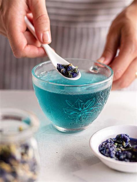 Butterfly Pea Simple Syrup Sugar Free Option Foodaciously