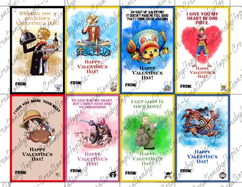 One Piece Valentines Day Cards #2 – Creations By Hopie