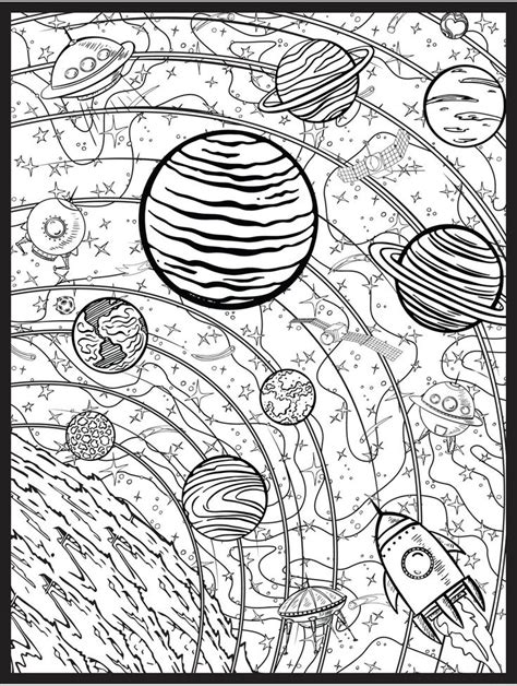 Super Huge Coloring Posters Debbie Lynn Space Coloring Pages