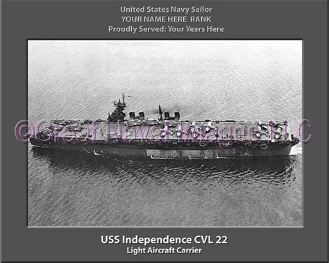 USS Independence CVL 22 : Personalized Ship Photo ⋆ US Navy Veteran ...