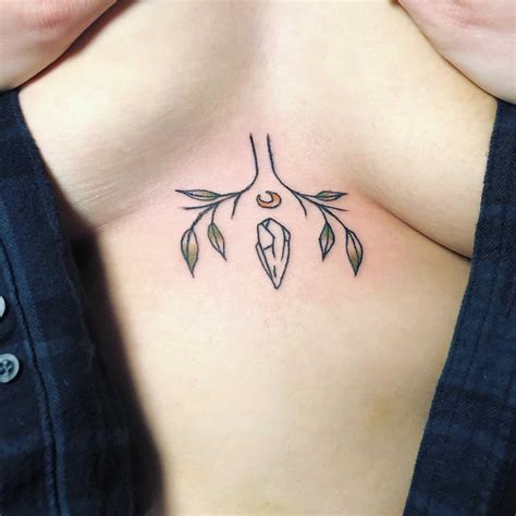 Aggregate Female Small Sternum Tattoo Latest In Coedo Vn