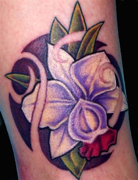 Best Purple Orchid Tattoo Image | Orchid tattoo, Purple orchid tattoo ...