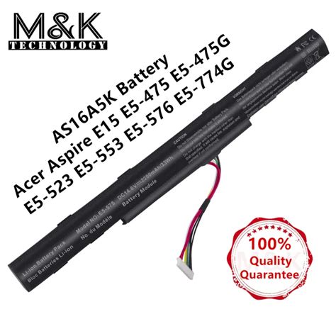 MK BATTERY AS16A5K Battery For Acer Aspire E15 E5 475 E5 475G E5 523 E5