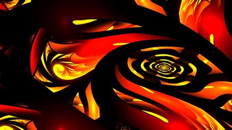 Orange fractal art wallpaper - backiee