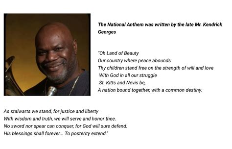 National Anthem The Government Of St Kitts And Nevis