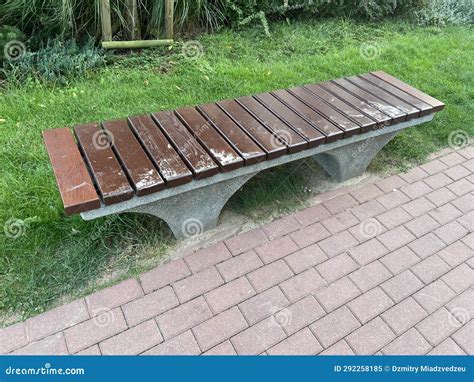 Bench in the park stock image. Image of furniture, bench - 292258185