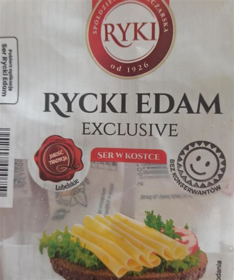 Rycki Edam Exclusive Ser W Kostce Ryki Kalorie Kj I Warto Ci