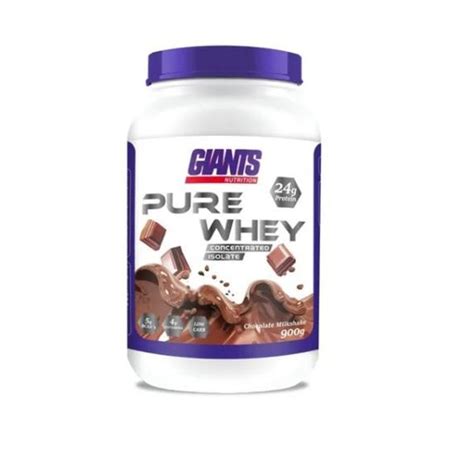 Pure Whey 900g Giants Nutrition Proteína Concentrada e Isolada Whey