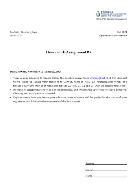 Isom 3313 Production And Operations Management 6