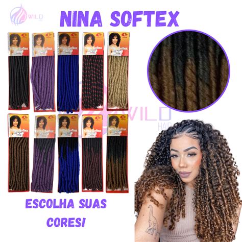 Cabelo Nina Softex Dread Original Crochet Braids Fibra Sint Tica