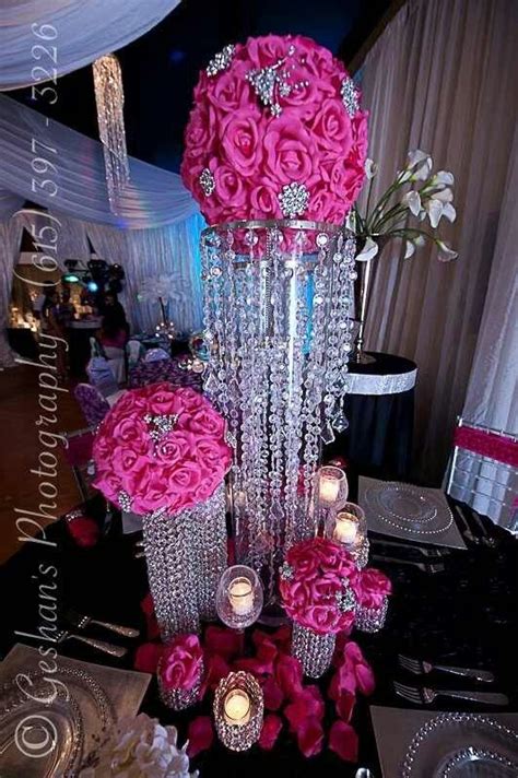 Over The Top Bling Wedding Centerpieces Bling Centerpiece Bling