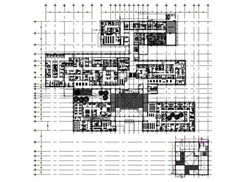 Multi Flooring Hospital Floor Plan Layout Details Dwg File Cadbull