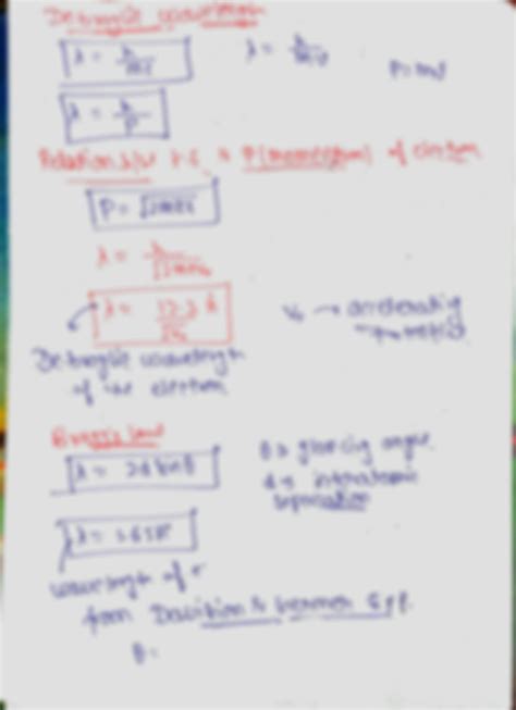 Solution Formula Sheet Dual Natural Of Radiation And Matter Studypool