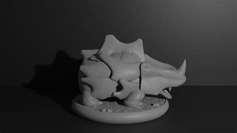 Stl File Rhyhorn Pokemon 3d Print Model 🐉 ・3d Print Model To Download・cults