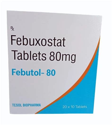 80mg Febuxostat Tablet At Rs 4980box Uloric In Panchkula Id