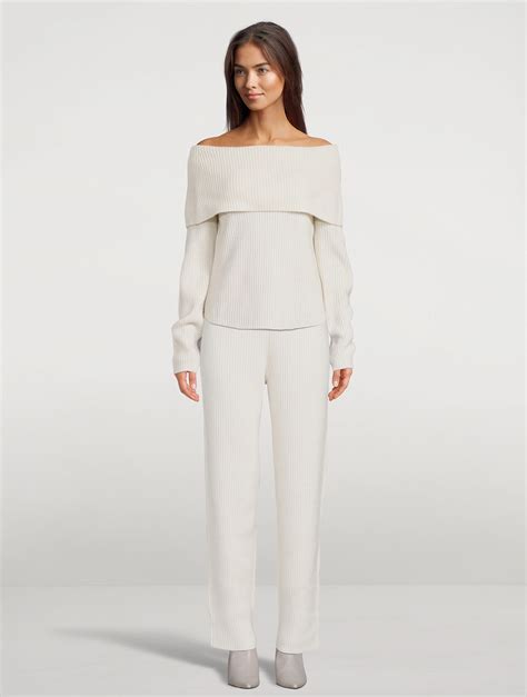 Lisa Yang Mikaela Cashmere Off The Shoulder Sweater Holt Renfrew