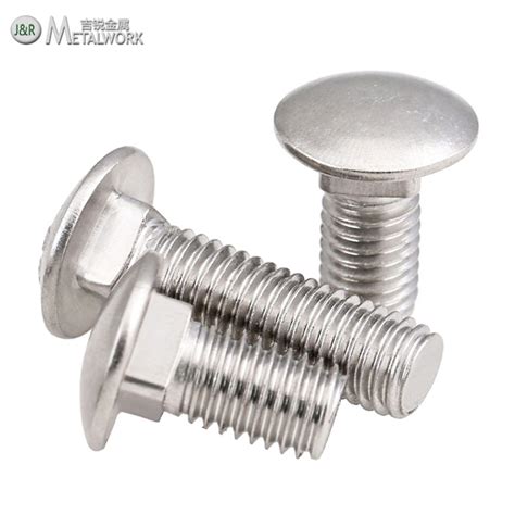 M14 M16 Stainless Steel Round Head Bolt Round Head Bolt And Round