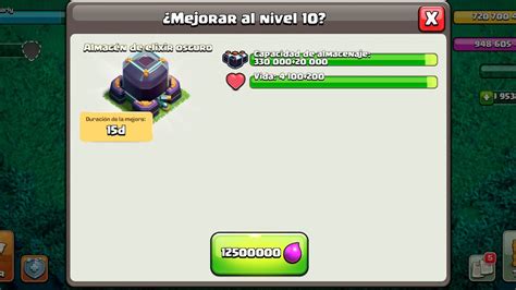 Mejorando A Nivel M Ximo El Almac N De Elixir Oscuro Clash Of