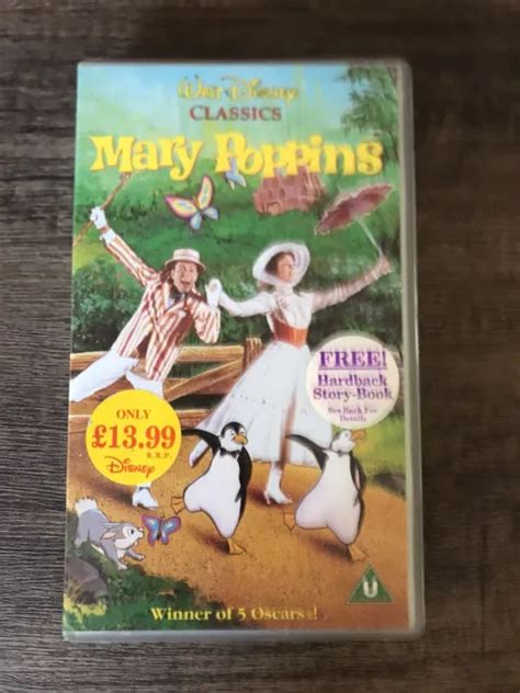 MARY POPPINS WALT Disney Classics VHS Video Dick Van Dyke Julie Andrews