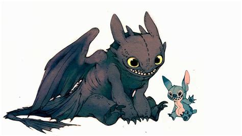 Toothless And Stich Cartoon Hd Wallpaper Pxfuel