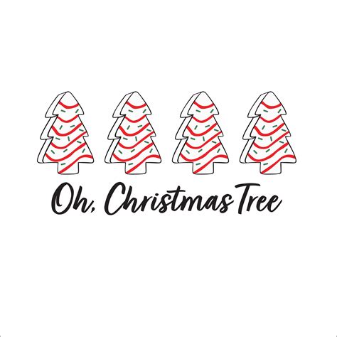 Christmas Tree Cake Svg And Png Bundle Pack Etsy