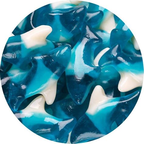 Albanese Blue Gummi Sharks Bulk Bags Gummies Blue Raspberry Corporate Holiday Ts