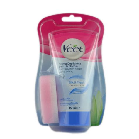 VEET CREMA DEPILATORIA SOTTO LA DOCCIA SILK FRESH PELLI SENSIBILI 1