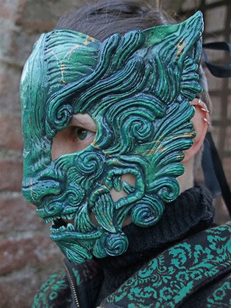 MADE TO ORDER Jade Oni Mask Japanese Demon Ogre Beast Tiger - Etsy ...