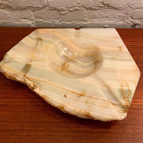 Massive Hand Carved Alabaster Ashtray – Mid-Century Modern Furnishings ...