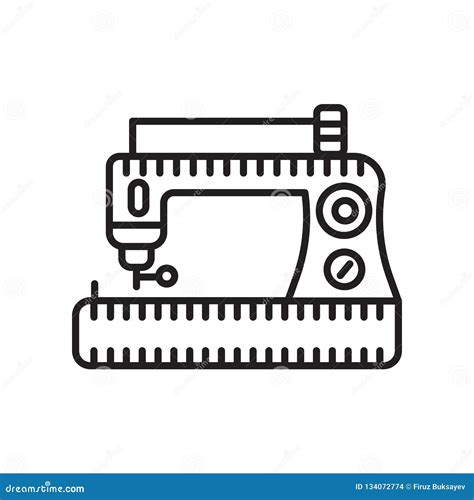 Sewing Machine Icon Vector Isolated On White Background Sewing Machine