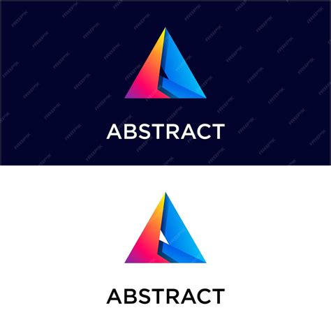 Premium Vector Abstract Triangle Gradient Logo Template