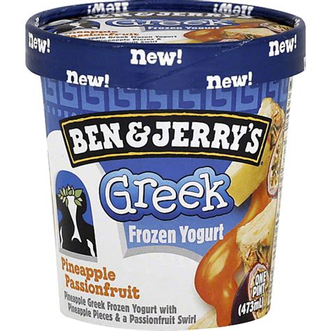 Ben And Jerrys® Pineapple Passion Greek Frozen Yogurt 1 Pint Carton