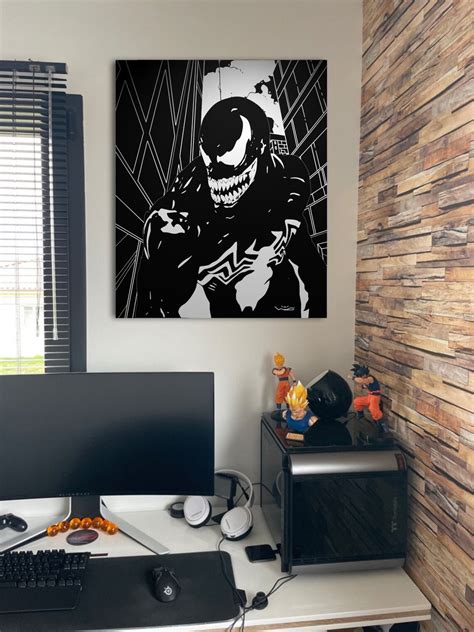 Venom Handmade Acrylic Painting On Canvas Venom Design Etsy