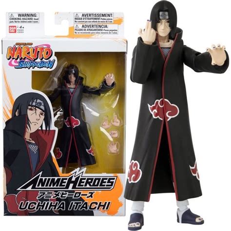 Figurine Anime Heroes 17 Cm Itachi Uchiwa BANDAI Naruto Shippuden