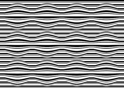 Illusion D Optique Vectorielle Avec Des Lignes Noires Et Blanches