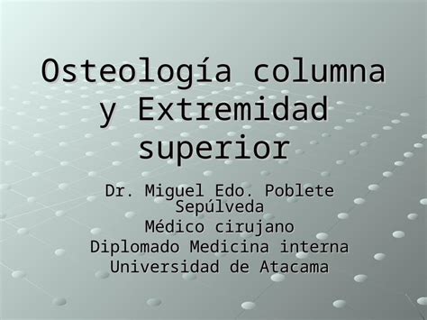 Ppt Osteolog A De La Columna Eess Dokumen Tips