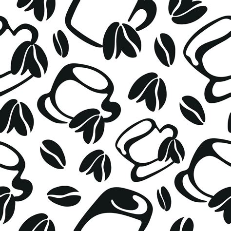 seamless pattern   coffee cups   sizes