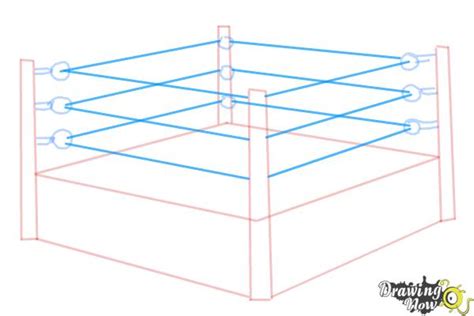 How To Draw A Wrestling Ring Drawingnow