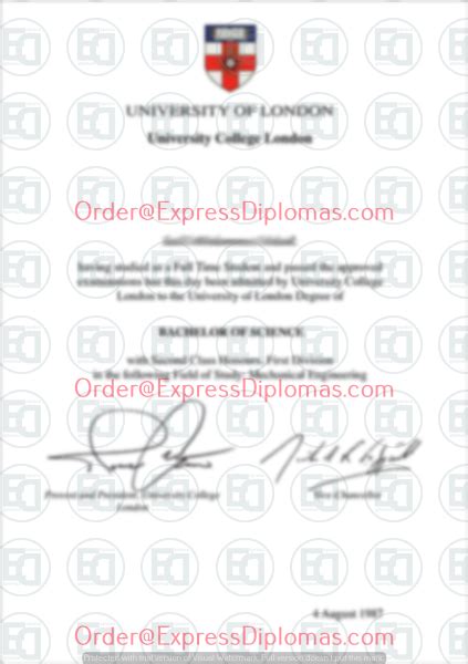 University College London Ucl Degree Diploma Certificate Express Diplomas