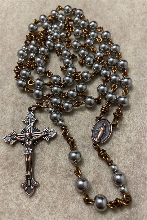 Unbreakable Catholic Rosary Rosary Stainless Steel Beads Etsy