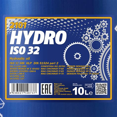 X Liter Mannol Hydro Iso Hlp Hydraulik L Vdma Din