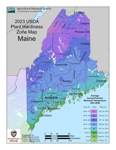 Planting Zones of Maine