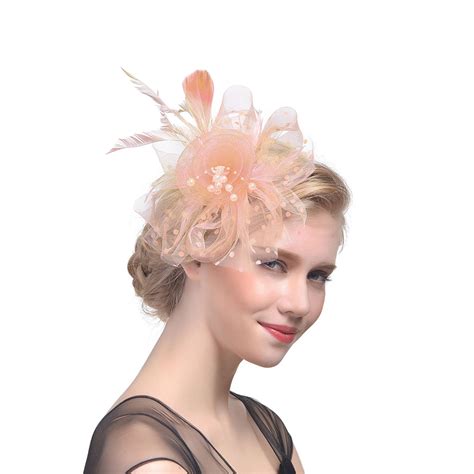 Mifelio Fascinators Hats For Women Tea Party Headband Wedding Flower