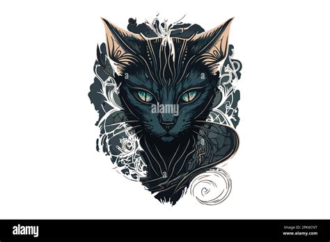 Cat tattoo anime hi-res stock photography and images - Alamy