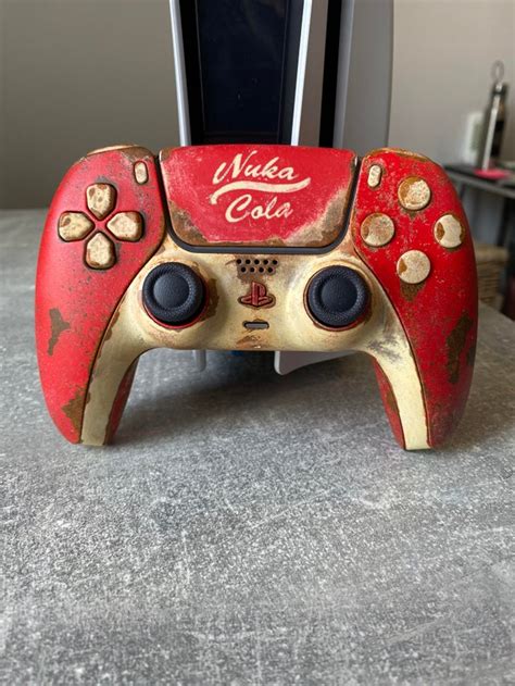 I Custom Painted A Dualsense Themed After Nuka Cola And Tried To Make