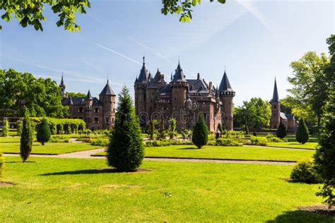 View of the Gardens and the Exterior of the De Haar Castle Editorial ...