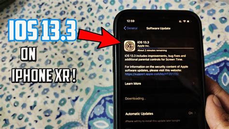 Installing Ios Update On Iphone Xr Youtube