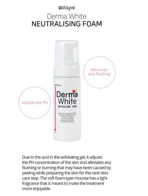 Stayve Derma White Exfoliating Gel And Neutralizing Foam Kit My