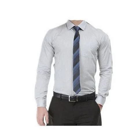 Grey Cotton Formal Wear Mens Corporate Uniform For Office Size